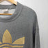 アディダス adidas 80-90s デサント製 トレフォイルロゴ ロングスリーブ スウェット メンズ M-L