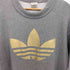 アディダス adidas 80-90s デサント製 トレフォイルロゴ ロングスリーブ スウェット メンズ M-L