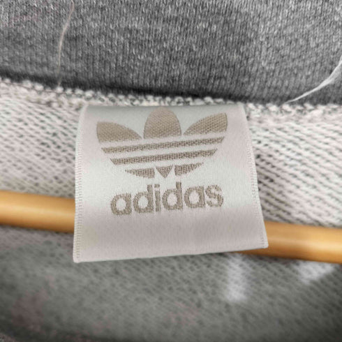 アディダス adidas 80-90s デサント製 トレフォイルロゴ ロングスリーブ スウェット メンズ M-L