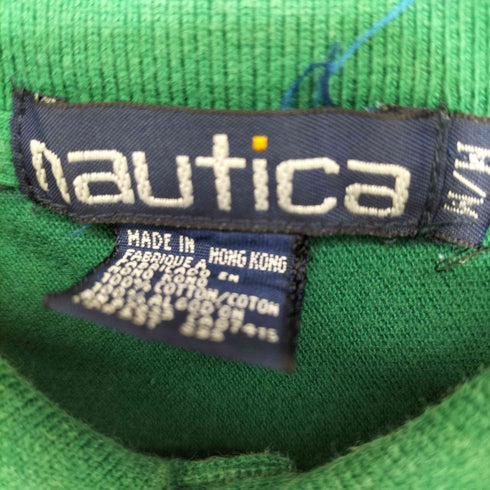 ノーティカ NAUTICA 80-90s ロゴ刺繍 マルチカラーポロシャツ メンズ JPN:M