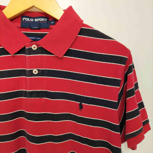 ポロスポーツラルフローレン POLO SPORT RALPH LAUREN 90S ポニー刺繍 ボーダー ポロシャツ メンズ import:M