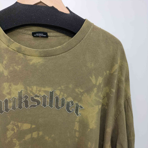 クイックシルバー Quiksilver 90-2000s Y2K タイダイ ロゴプリント ロングスリーブ クルーネックTシャツ メンズ