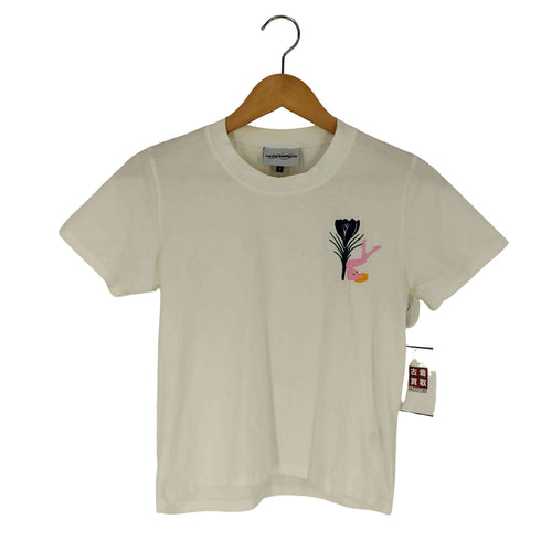 カルネボレンテ Carne Bollente フロント刺繍 クルーネック クロップドTシャツ レディース JPN:1
