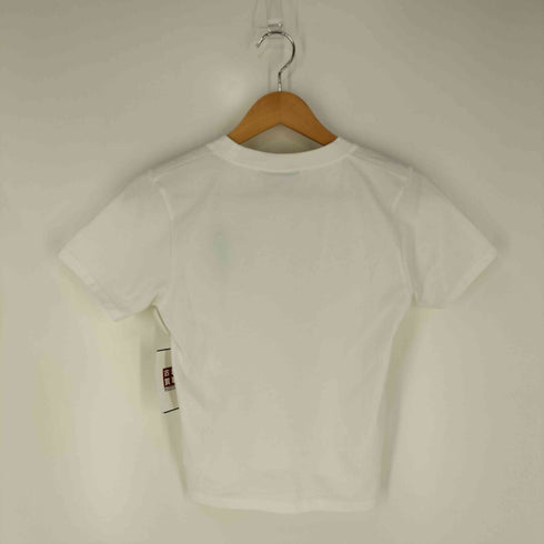 カルネボレンテ Carne Bollente フロント刺繍 クルーネック クロップドTシャツ レディース JPN:1