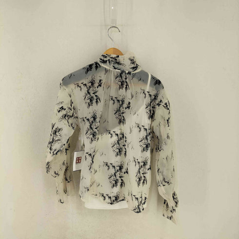 ナチュラルクチュール natural couture シアー花柄ボータイブラウス レディース FREE