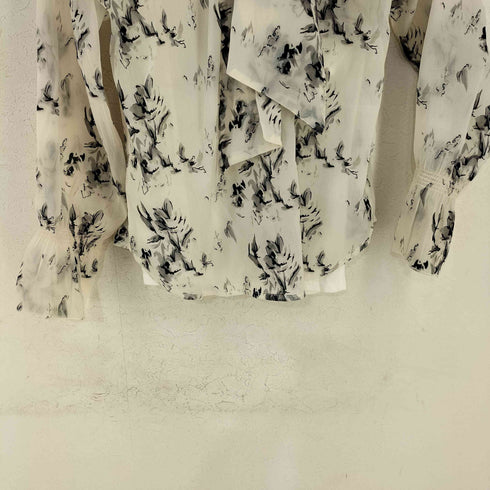 ナチュラルクチュール natural couture シアー花柄ボータイブラウス レディース FREE