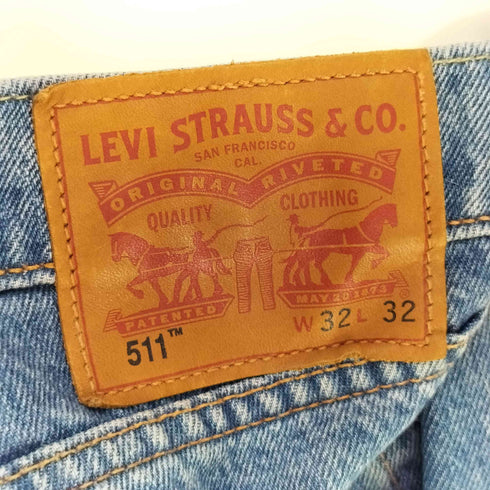リーバイス Levis 511 Slim Fit Jeans スリムフィット ダメージ リペア加工 デニムパンツ メンズ W32 L32