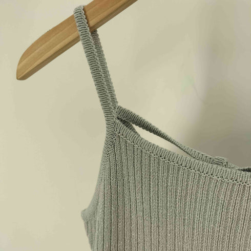 ウィルフリー willfully 23SS lame jacquard placement cami knit OP ラメ ジャガード プレイスメント キャミ ニット ワンピース レディース FREE