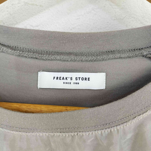 フリークスストア FREAKS STORE オーガンジー × カットソー 重ね ラグラン 半袖 Tシャツ レディース FREE