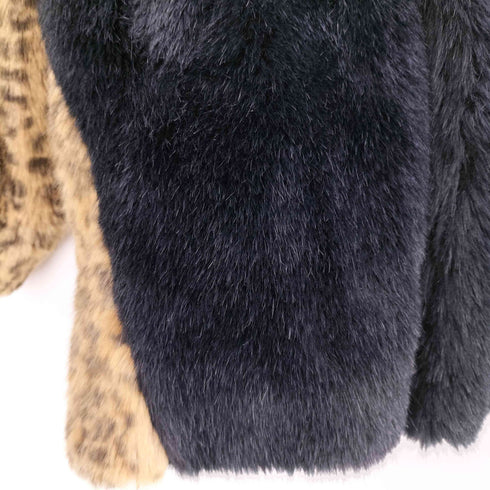 ファセッタズム FACETASM LEOPARD FAUX FUR PEA COAT レオパード フェイクファー ピーコート メンズ JPN:4