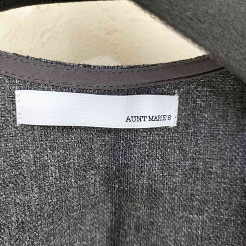アントマリーズ Aunt Maries リネンライクVネックジレ レディース FREE