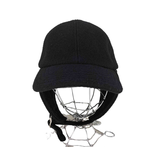アミアレクサンドルマテュッシ AMI ALEXANDRE MATTIUSSI Ear Flap Cap Logo Patch Hat イヤーフラップ ウールキャップ メンズ 59