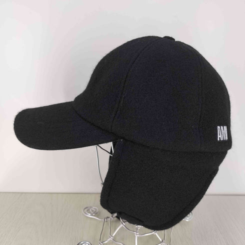 アミアレクサンドルマテュッシ AMI ALEXANDRE MATTIUSSI Ear Flap Cap Logo Patch Hat イヤーフラップ ウールキャップ メンズ 59