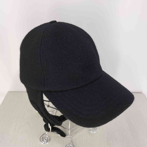 アミアレクサンドルマテュッシ AMI ALEXANDRE MATTIUSSI Ear Flap Cap Logo Patch Hat イヤーフラップ ウールキャップ メンズ 59
