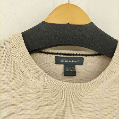エディーバウアー Eddie Bauer タイ製 コットン クルーネックニット メンズ import:S