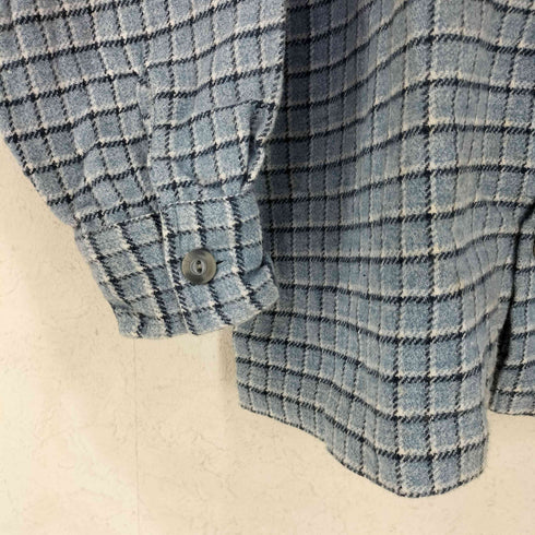 クイックシルバー Quiksilver チェック オープンカラー コットン ネルシャツ メンズ import:M