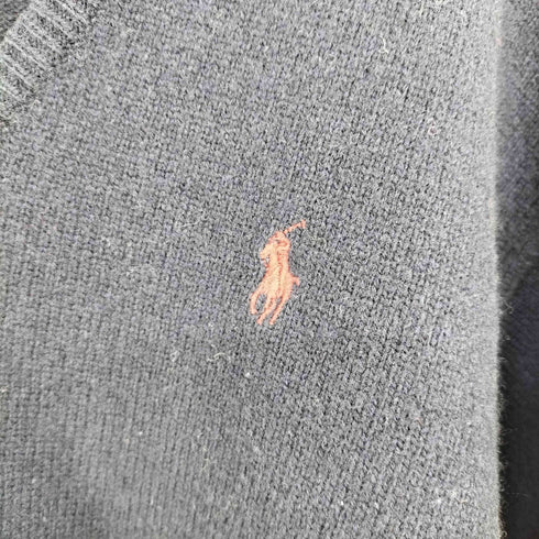 ラルフローレン RALPH LAUREN ポニー刺繍 ウール Vネックニット メンズ import:M