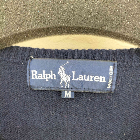 ラルフローレン RALPH LAUREN ポニー刺繍 ウール Vネックニット メンズ import:M