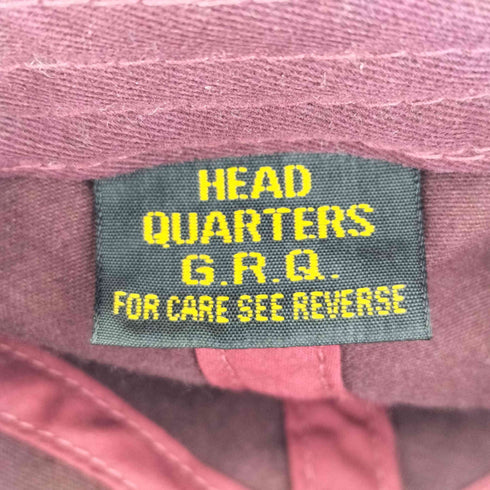 韓国製 HEAD QUARTERS レザーストラップ 6パネルキャップ メンズ