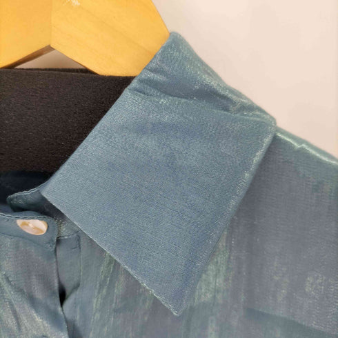 シャイニングプレーンシャツ 光沢 レディース JPN:XS
