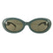 BLANC.. BE006 SOFTBLUE M.GRY オーバルサングラス メンズ 53▫20-145