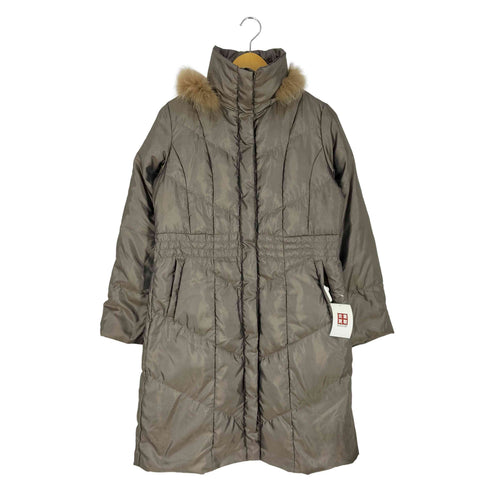 カーラ Cara フォックスファー付 フーデッドダウンコート レディース JPN:M