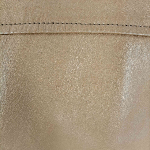 POUR LA FRIME シープレザー ジップアップジャケット レディース