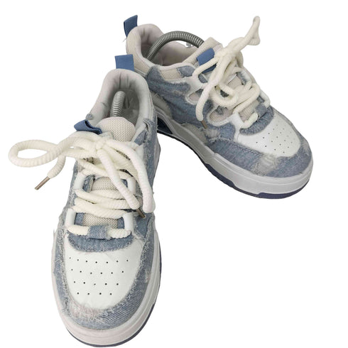 UNCOMMON DENIM SNEAKERS 厚底スニーカー デニム 韓国 レディース 4