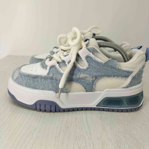 UNCOMMON DENIM SNEAKERS 厚底スニーカー デニム 韓国 レディース 4