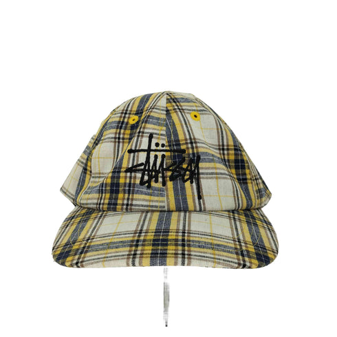 ステューシー Stussy 6PANEL CAP 6パネルキャップ チェック ベーシックロゴ メンズ ONE SIZE