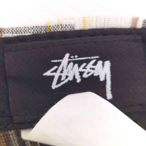 ステューシー Stussy 6PANEL CAP 6パネルキャップ チェック ベーシックロゴ メンズ ONE SIZE