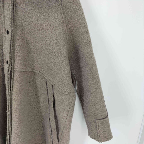 ZIA WOMAN フーデッドコート ジャケット スナップボタン レディース