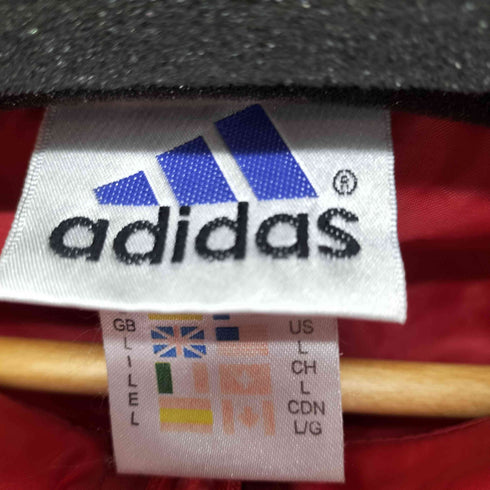 アディダス adidas 90-2000s パフォーマンスロゴ ナイロンジャケット バックビッグ刺繍 メンズ JPN:L