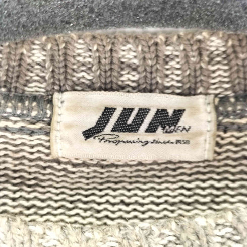 ジュンメン JUN MEN クルーネックニット リトルボーダー メンズ
