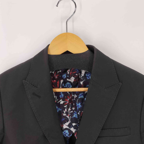 ポールスミスブラックレーベル Paul Smith BLACK LABEL シングルテーラードジャケット 裏地総柄 レディース JPN:46