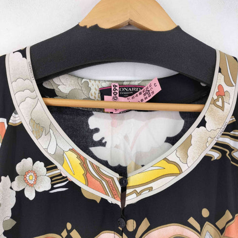 レオナール LEONARD L/S 花柄ワンピース レディース import:M