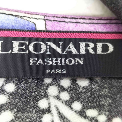 レオナール LEONARD L/S 花柄ワンピース レディース import:M