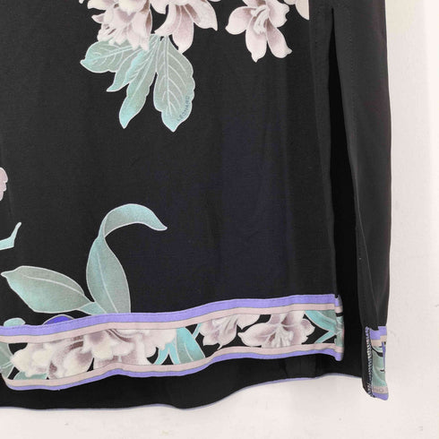 レオナール LEONARD L/S シルクレーヨン花柄ワンピース レディース EUR:40