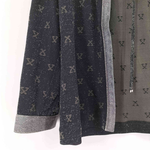 レオナール LEONARD L/S 総柄シルク混カーディガン レディース LL
