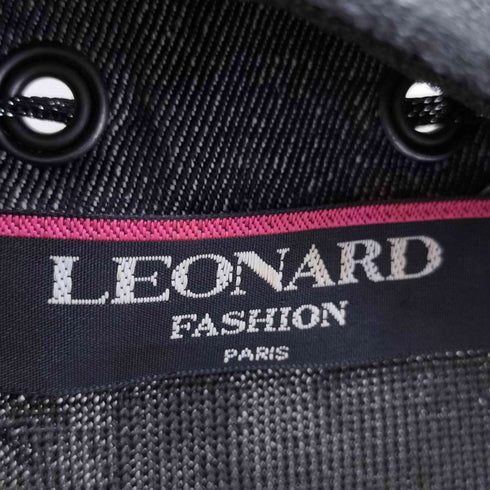レオナール LEONARD L/S 総柄シルク混カーディガン レディース LL