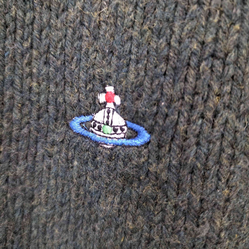 ヴィヴィアンウエストウッドマン Vivienne Westwood MAN ロゴ刺繍タートルネックニット レディース S