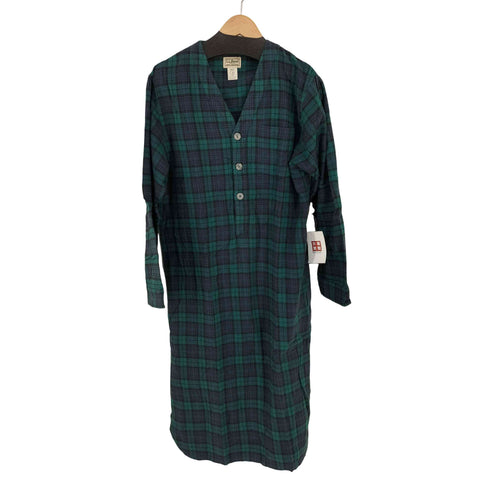 エルエルビーン L.L.Bean チェック ロングパジャマシャツ メンズ import:S