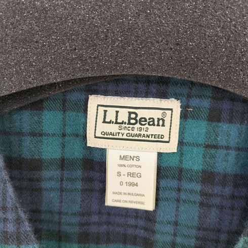 エルエルビーン L.L.Bean チェック ロングパジャマシャツ メンズ import:S