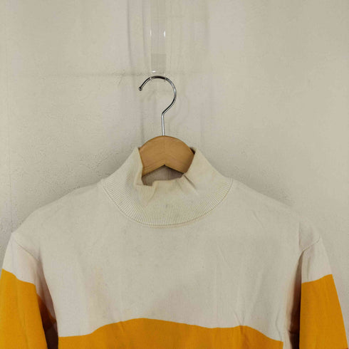 エルエルビーン L.L.Bean USA製 ボーダー ハイネックスウェット メンズ import:XS