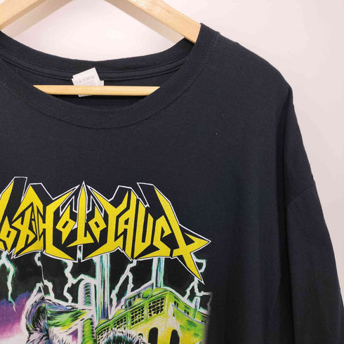 フルーツオブザルーム FRUIT OF THE LOOM 前面プリント クルーネック バンドTシャツ メンズ import:XL
