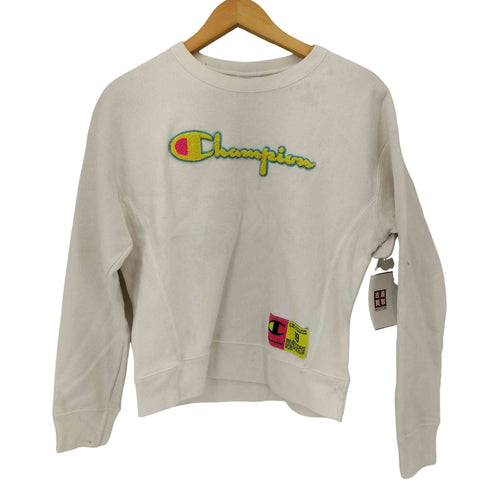 チャンピオン Champion 復刻単色タグ スクリプトロゴ REVERSE WEAVE クルーネックスウェット レディース import:S