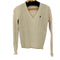 ラルフローレンスポーツ RALPH LAUREN SPORT スモールポニー刺繍ケーブル編みVネックニット レディース import:S