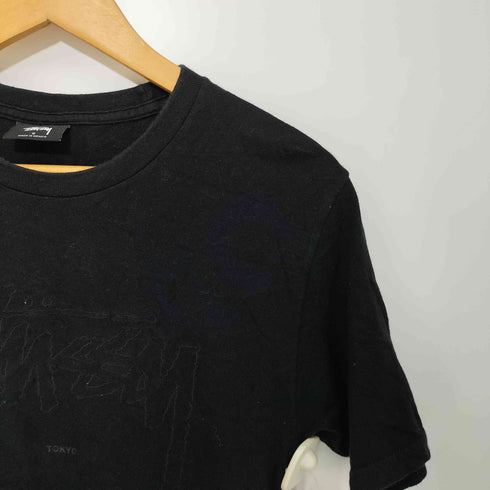 ステューシー Stussy ロゴ刺繍 ショートスリーブ クルーネックTシャツ レディース import:S