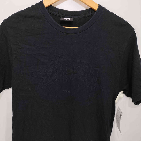 ステューシー Stussy ロゴ刺繍 ショートスリーブ クルーネックTシャツ レディース import:S