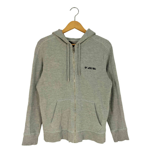 ディーゼル DIESEL ロゴ刺繍 ジップアップパーカー メンズ import:S